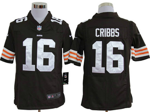 North NFL Cleveland Browns 16 Cribbs Brown Nike Game Jerseys